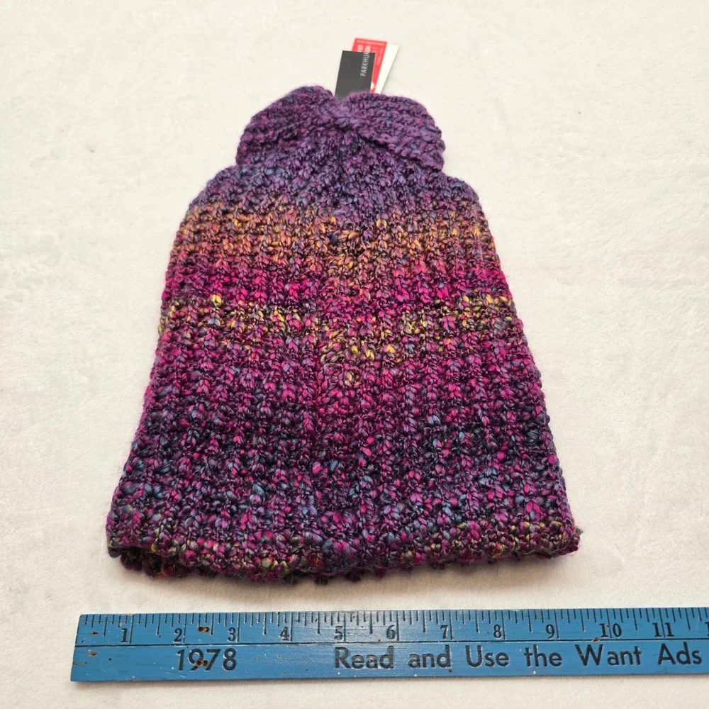 Parkhurst Beanie Multicolor Chunky‎ Knit Cotton Blend Winter Hat